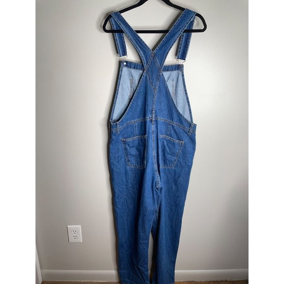 Free People We The Free Ziggy Denim Overalls Blue Denim Size S NEW - Picture 6 of 8